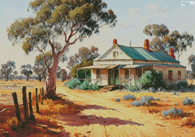 (image for) Australian Homestead - Cross Stitch Chart @