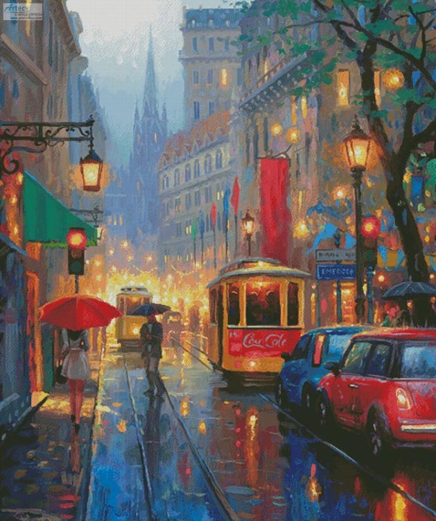 (image for) City Lights (Large) - Cross Stitch Chart