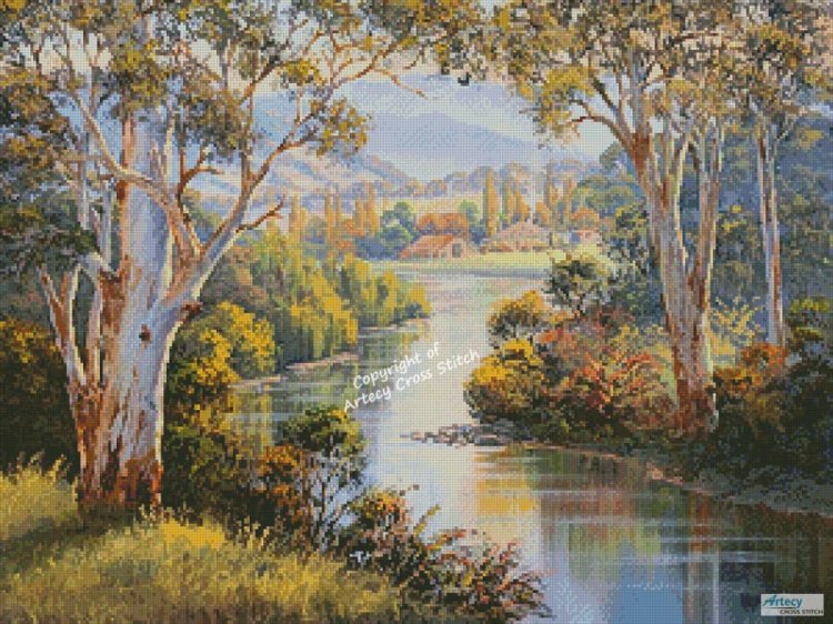 (image for) Down by the Riverside - Cross Stitch Chart