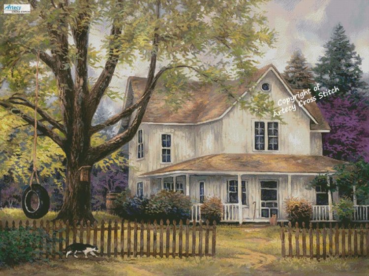 (image for) Simple Country (Large) - Cross Stitch Chart