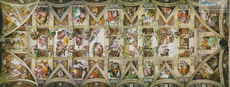(image for) Sistine Chapel 2 - Cross Stitch Chart