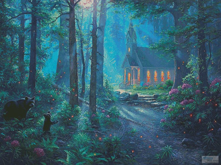(image for) Summer Chapel (Large) - Cross Stitch Chart