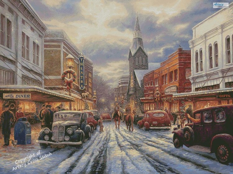 (image for) The Warmth of Small Town Living (Large) - Cross Stitch Chart