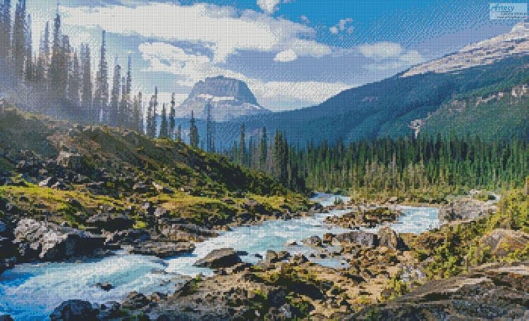 (image for) Yoho National Park - Cross Stitch Chart