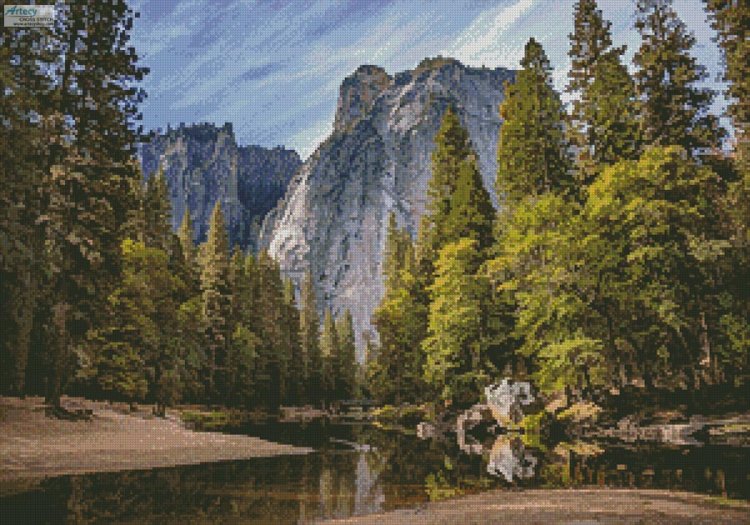 (image for) Yosemite National Park - Cross Stitch Chart