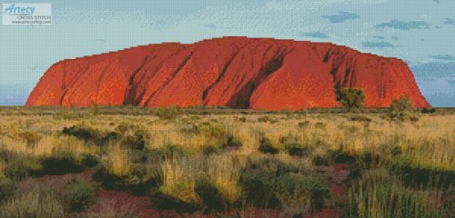 (image for) Ayers Rock Photo (Uluru) - Cross Stitch Chart