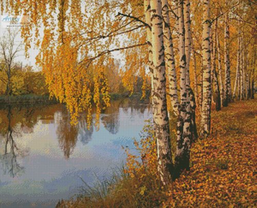 (image for) Birch Tree - Cross Stitch Chart