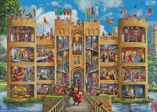 (image for) Castle Cutaway (Extra Large) - Cross Stitch Chart