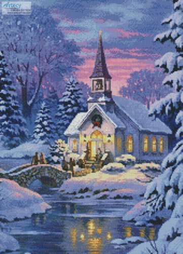 (image for) Country Church (Crop) - Cross Stitch Chart