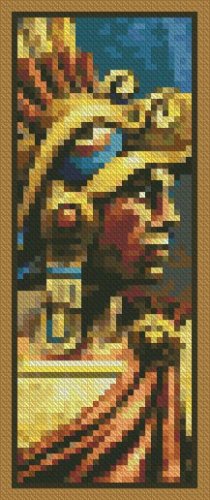 (image for) Eagle Man Bookmark - Cross Stitch Chart