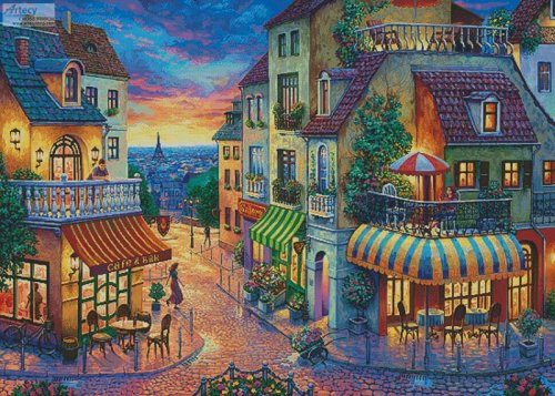 (image for) Europe Street (Large) - Cross Stitch Chart