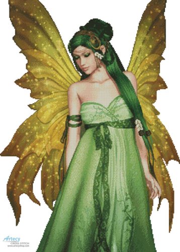 (image for) Fairy of the Forest (No Background) - Cross Stitch Chart