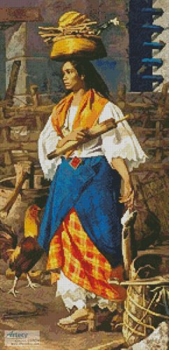 (image for) Filipino Woman - Cross Stitch Chart