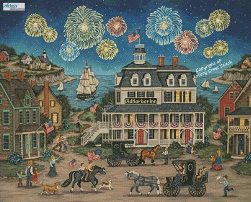 (image for) Fireworks Finale - Cross Stitch Chart
