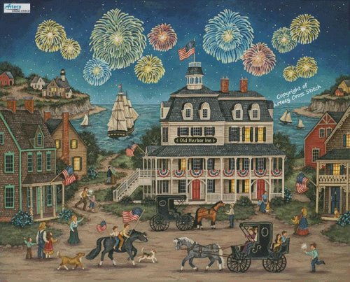 (image for) Fireworks Finale (Large) - Cross Stitch Chart