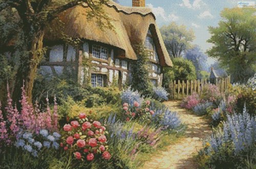 (image for) Garden Cottage 1 - Cross Stitch Chart @