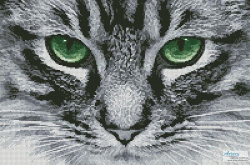 (image for) Green Eyes 2 - Cross Stitch Chart