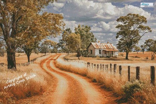 (image for) Home in the Australian Outback - Cross Stitch Chart @