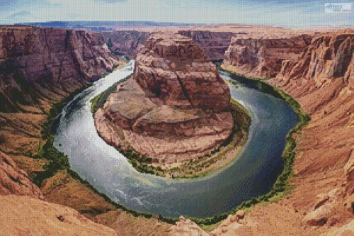 (image for) Horseshoe Bend (Facebook Group) - Cross Stitch Chart