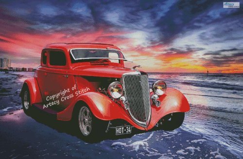 (image for) Hot 34 (Large) - Cross Stitch Chart