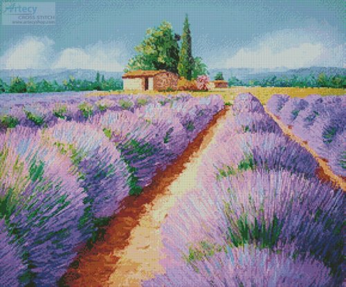 (image for) Lavender Scent - Cross Stitch Chart