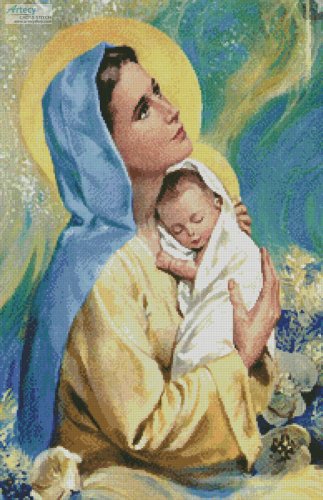 (image for) Mary and Baby Jesus (Large) - Cross Stitch Chart