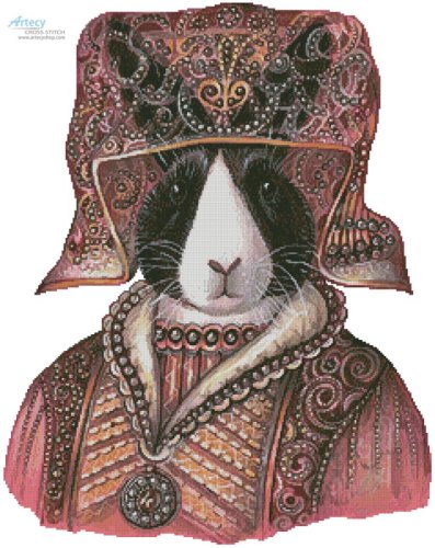 (image for) Medieval Rabbit - Cross Stitch Chart