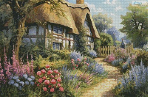 (image for) Mini Garden Cottage 1 - Cross Stitch Chart @