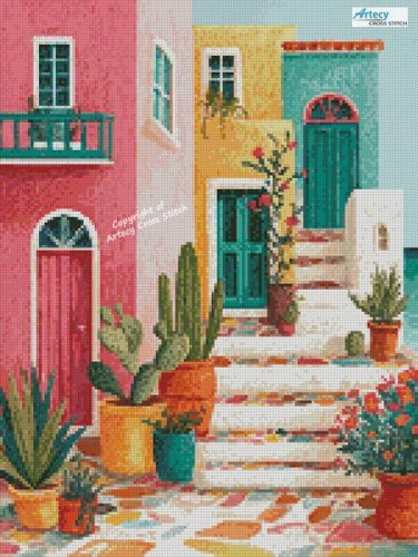 (image for) Mini Greek Stairs 1 - Cross Stitch Chart @