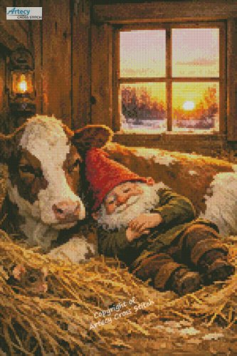 (image for) Mini Morning Snuggles - Cross Stitch Chart @