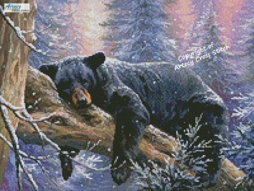 (image for) Mini Time to Hibernate - Cross Stitch Chart