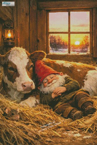 (image for) Morning Snuggles - Cross Stitch Chart @