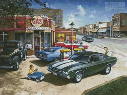 (image for) Muscle Car Dreams - Cross Stitch Chart