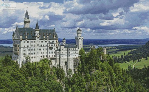(image for) Neuschwanstein Castle 2 - Cross Stitch Chart