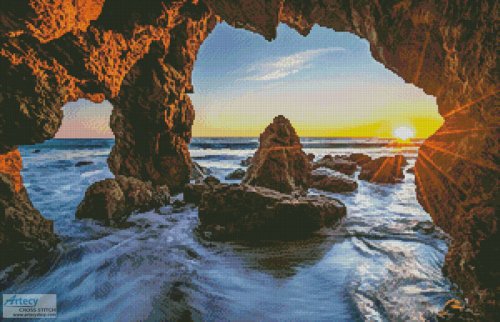 (image for) Ocean View - (Facebook Group) Cross Stitch Chart