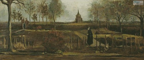 (image for) The Parsonage Garden at Nuenen (Large) - Cross Stitch Chart