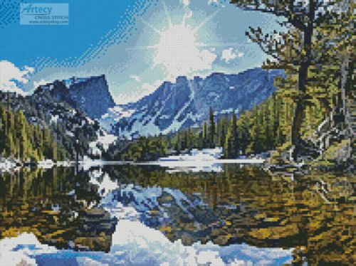 (image for) Rocky Mountain National Park (Crop) - (FB Group) Cross Stitch