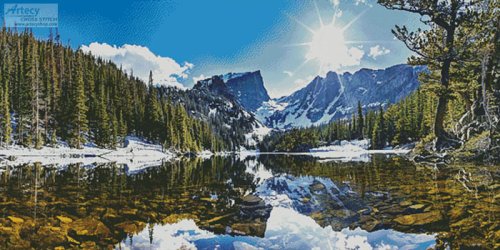 (image for) Rocky Mountain National Park (Large) - (FB Group) Cross Stitch