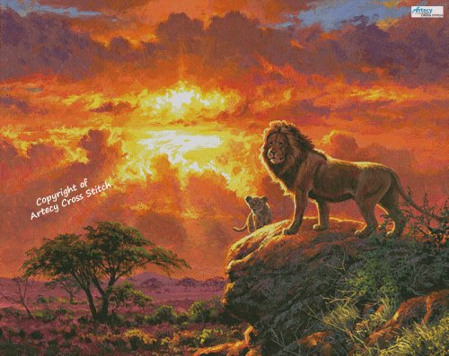 (image for) Savannah Sunset (Large) - Cross Stitch Chart