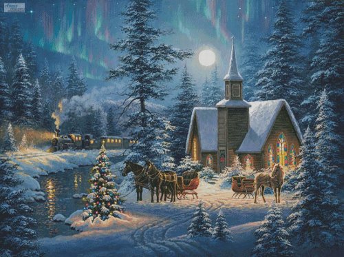 (image for) Silent Night (Large) - Cross Stitch Chart