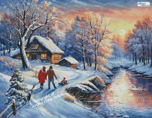 (image for) Snow River (Large) - Cross Stitch Chart