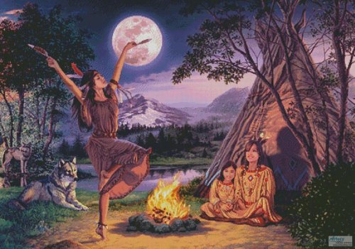 (image for) Storytelling Triptych 2 - Cross Stitch Chart