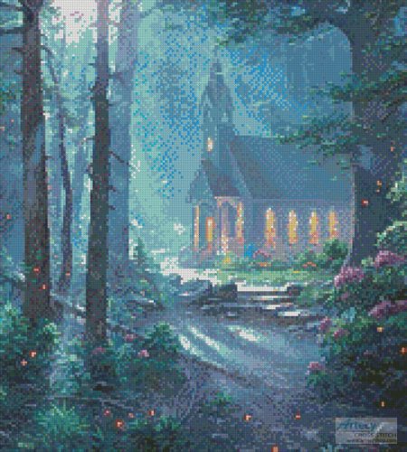 (image for) Summer Chapel (Crop) - Cross Stitch Chart