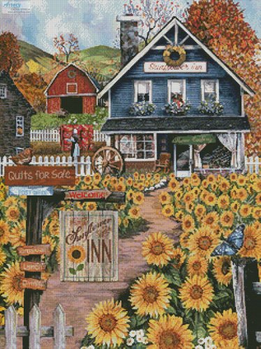 (image for) The Sunflower Inn - Cross Stitch Chart