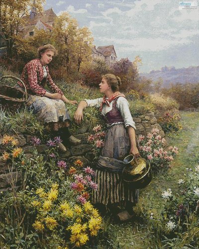 (image for) The Gossips (Large) - Cross Stitch Chart