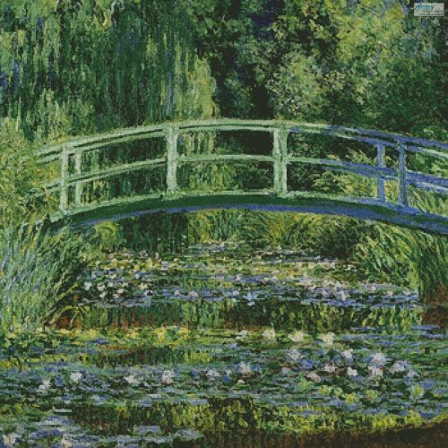(image for) The Japanese Bridge (Medium) - Cross Stitch Chart