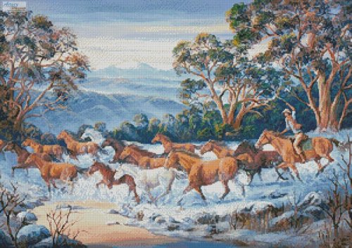 (image for) The Man from Snowy River - Cross Stitch Chart