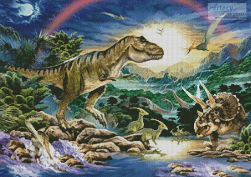 (image for) Tyrannosaur - Cross Stitch Chart