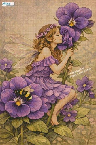 (image for) Violet Fairy - Cross Stitch Chart @