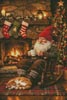 (image for) Cozy Christmas Gnome (Large) - Cross Stitch Chart @